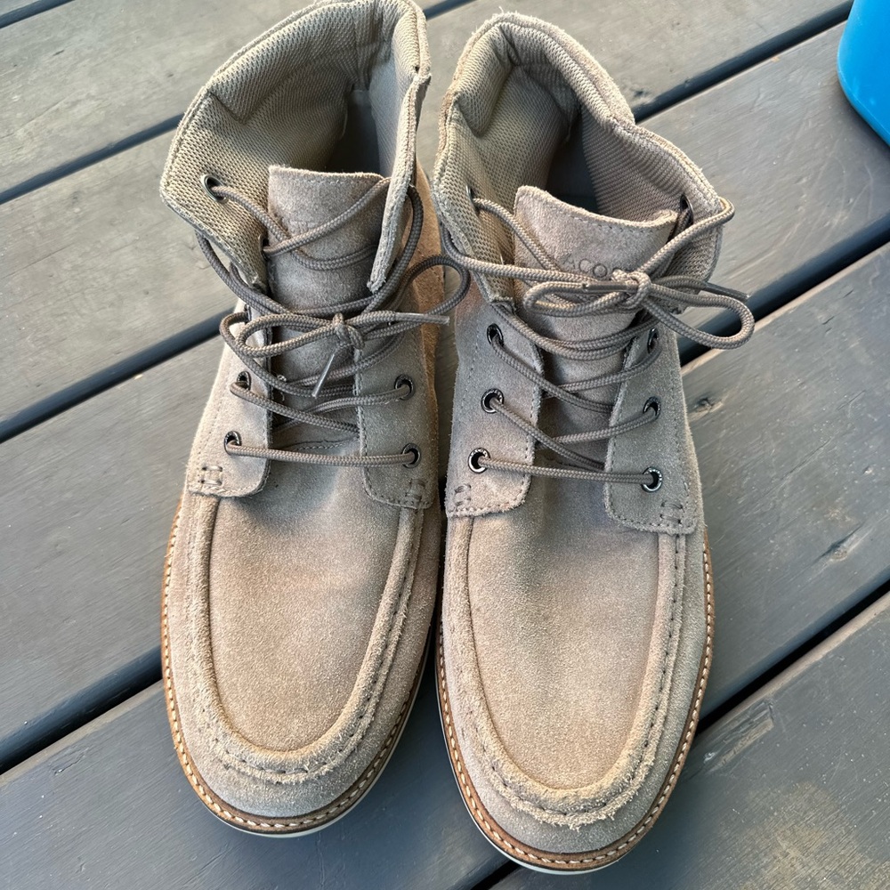 Lacoste Men's Zinder Moc Toe Ankle Boots Men's Size 13